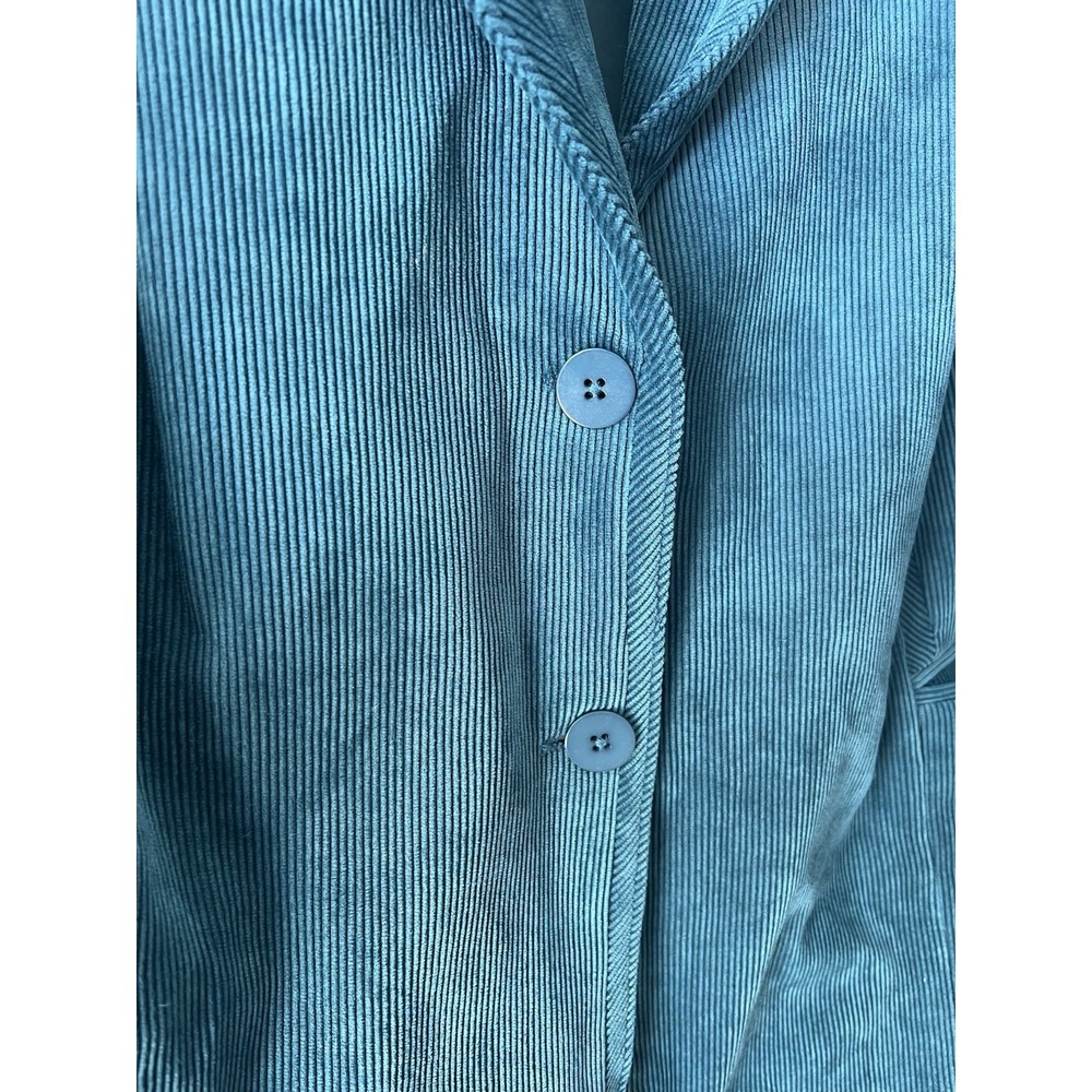 Dressbarn Blue Blazer Jacket Women Plus 22W Lined Pockets Button Collared - Picture 6 of 10
